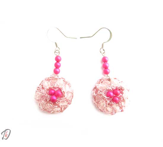 Pink uhani/earrings