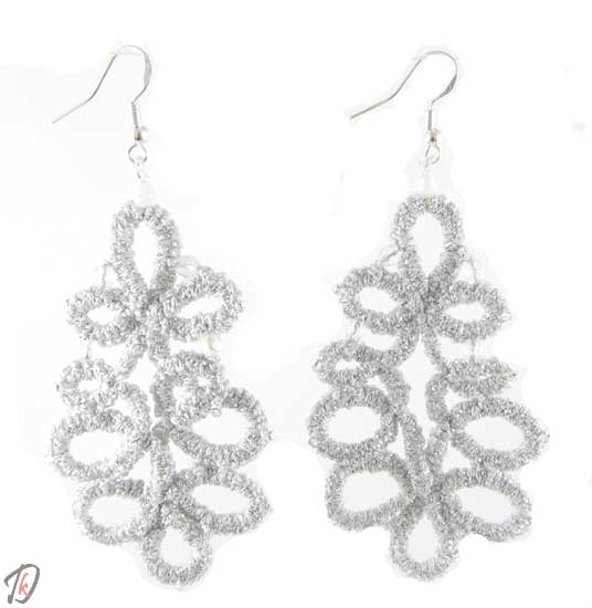 Lace Silver uhani/earrings